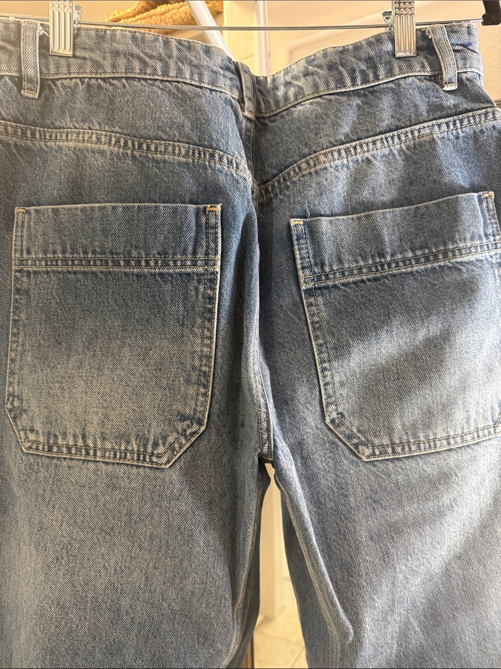 ME+EM Blue Cropped Slight Barrel Jeans - Picture 5 of 5
